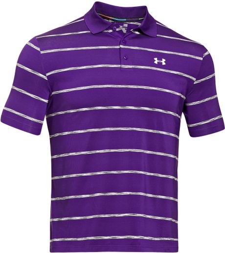 purple under armour polo