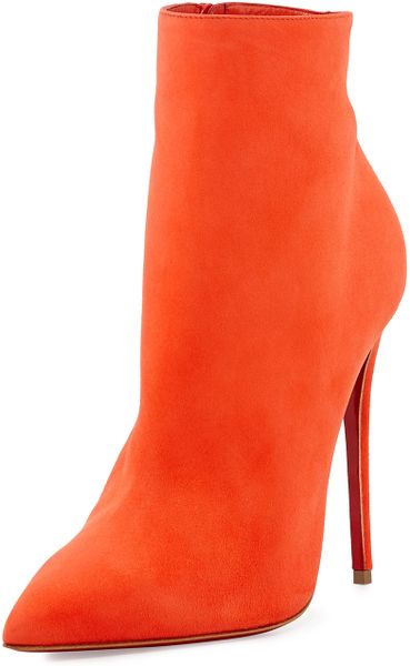 red shiny booties