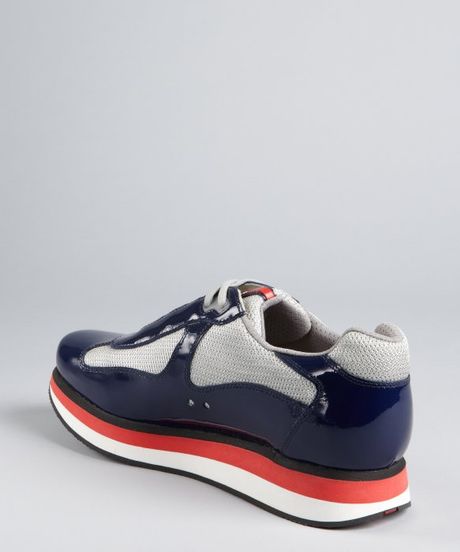 prada patent leather trainers