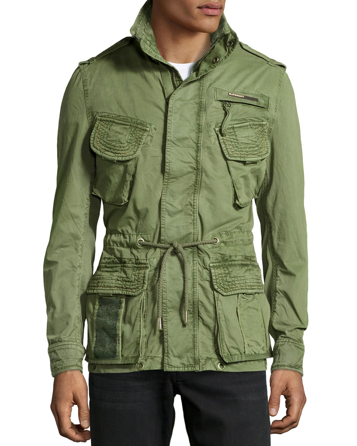 Superdry Lightweight Canvas Flag Jacket in Green for Men (ARMY) | Lyst