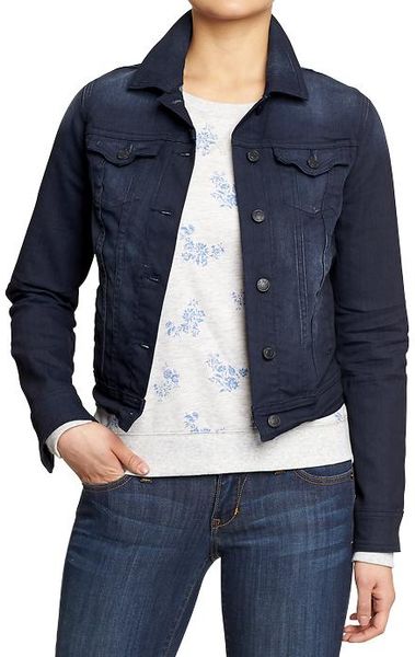 Old Navy Darkwash Denim Jackets in Blue (Light Wash) | Lyst