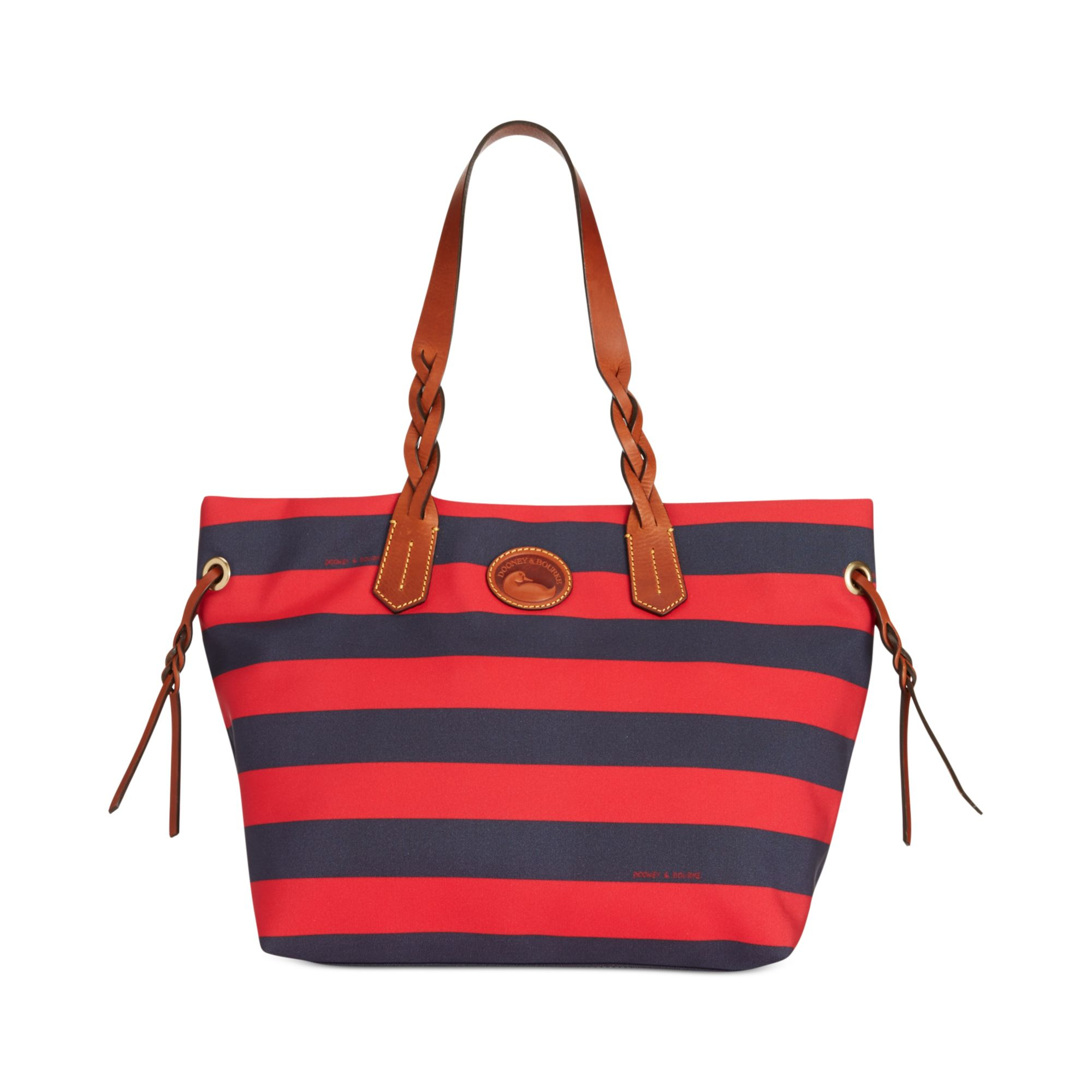 dooney & bourke nylon shopper with braided handles