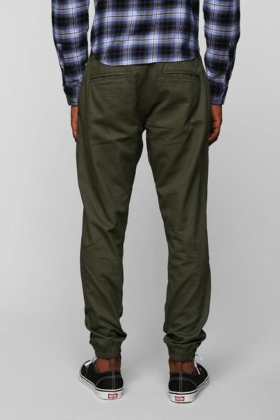 olive green mens joggers