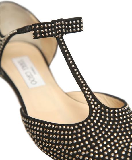 silver and black flats