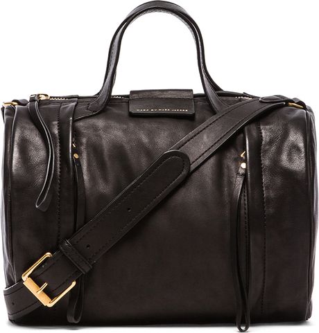 marc jacobs leather duffle bag