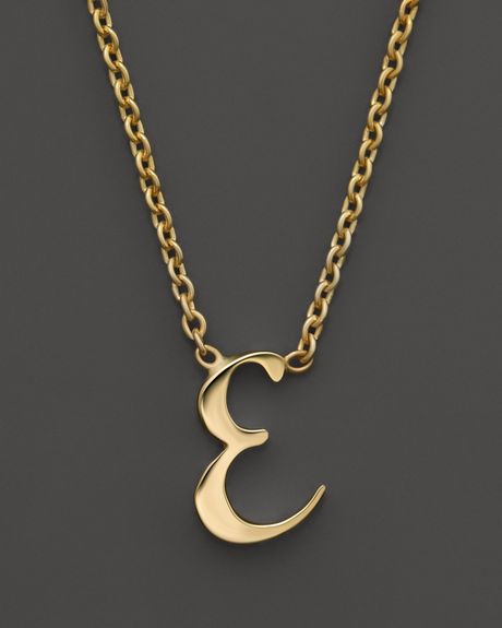 Letter e initial necklace Clearance