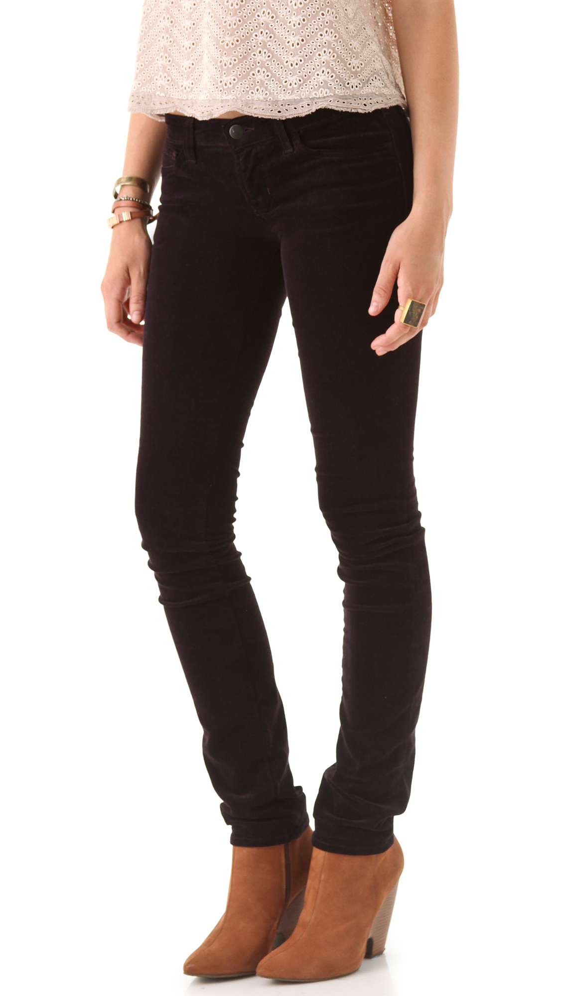 J Brand 612 Pencil Leg Corduroy Pants in Purple (Mulberry) Lyst