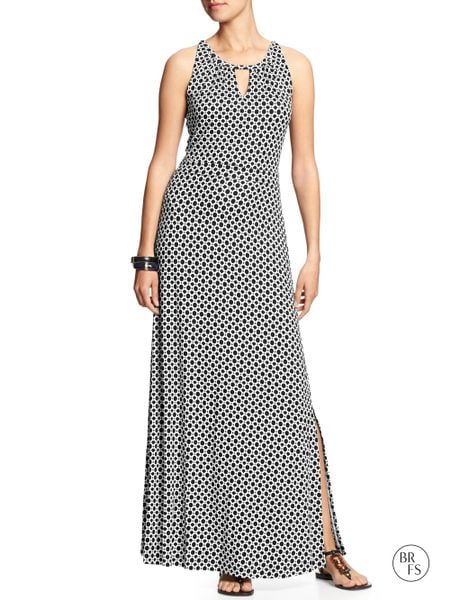 Banana Republic Factory Rio Maxi Dress Cool Combo in Black (Cool combo ...