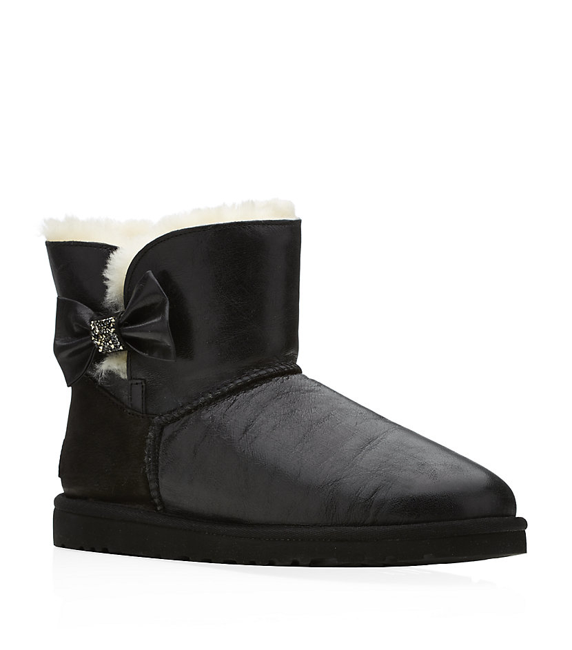 black ugg bailey bow boots