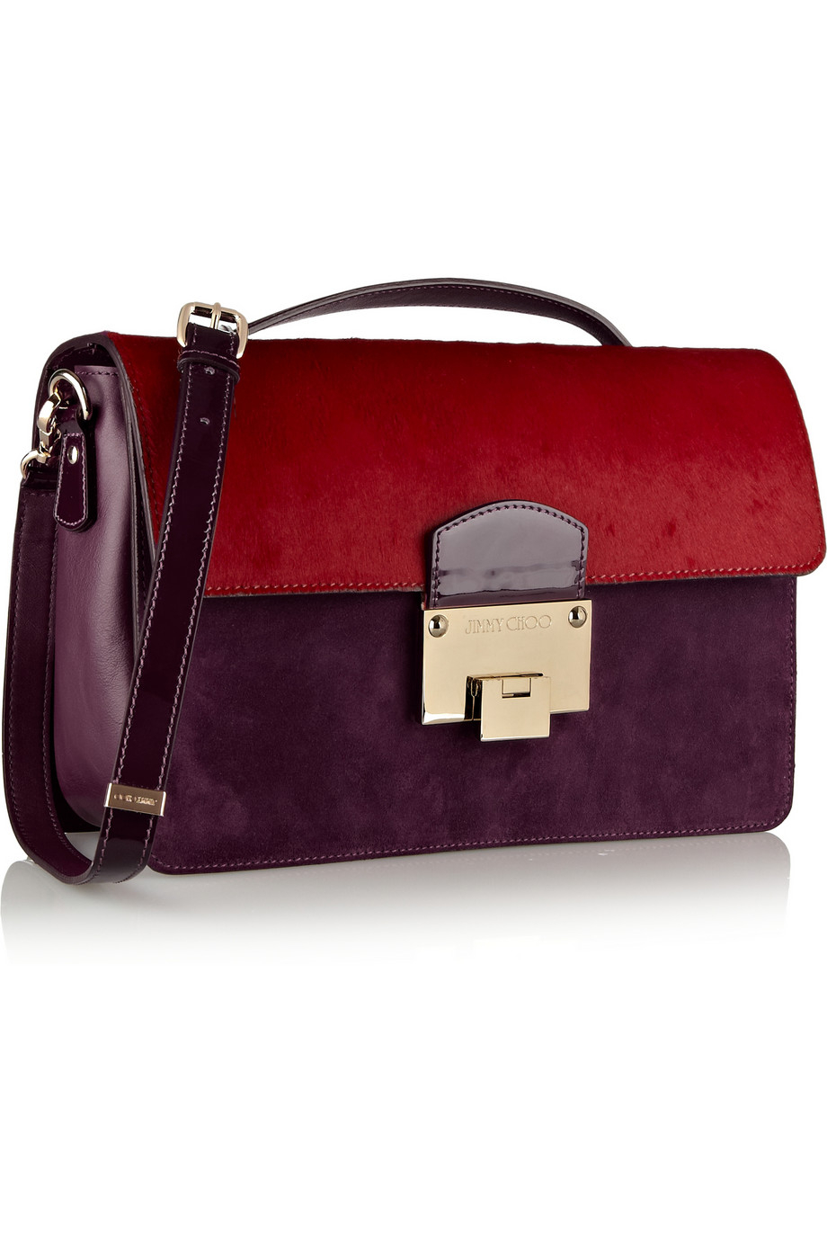 jimmy choo purple handbag