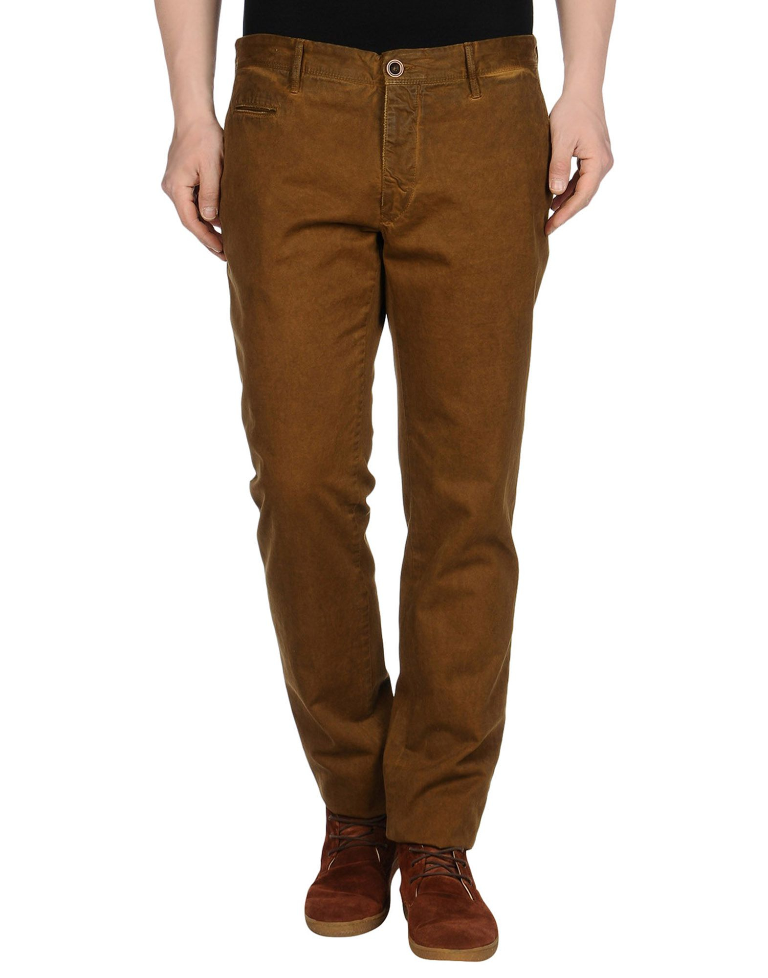 Incotex Red Casual Pants in Khaki for Men Lyst