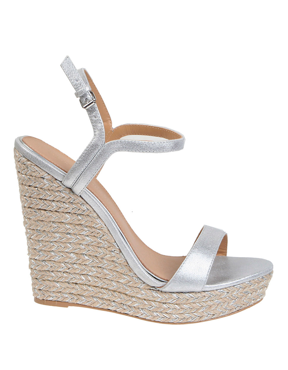 badgley mischka silver wedges