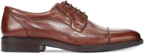 Johnston  Murphy Tillman Waterproof Cap-Toe Oxfords in Brown for Men ...