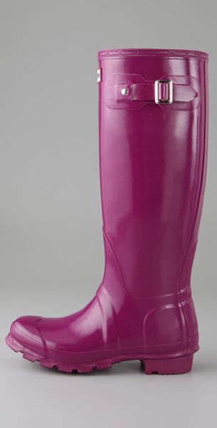 violet hunter rain boots