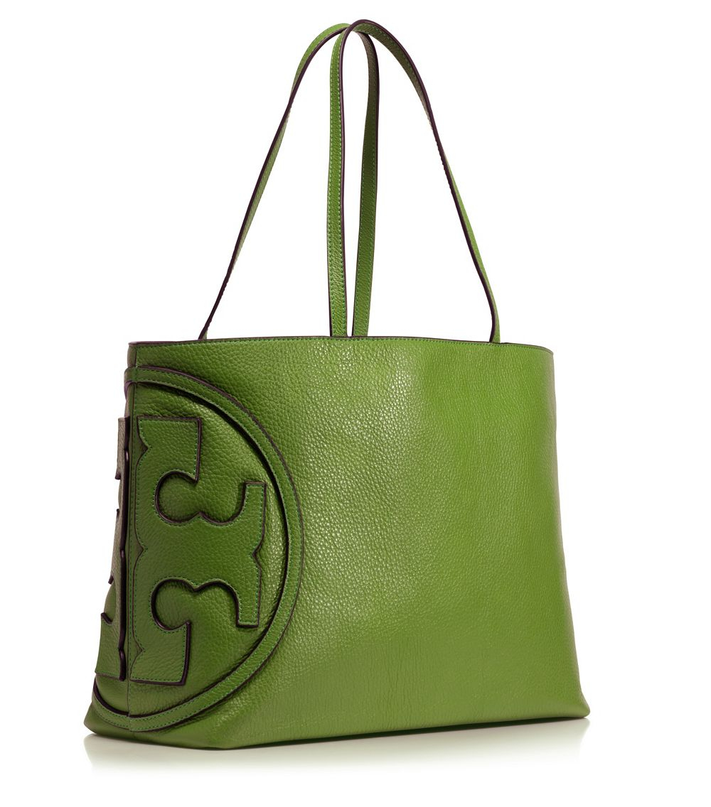 Tory Burch Green Suede Handbag Literacy Basics 