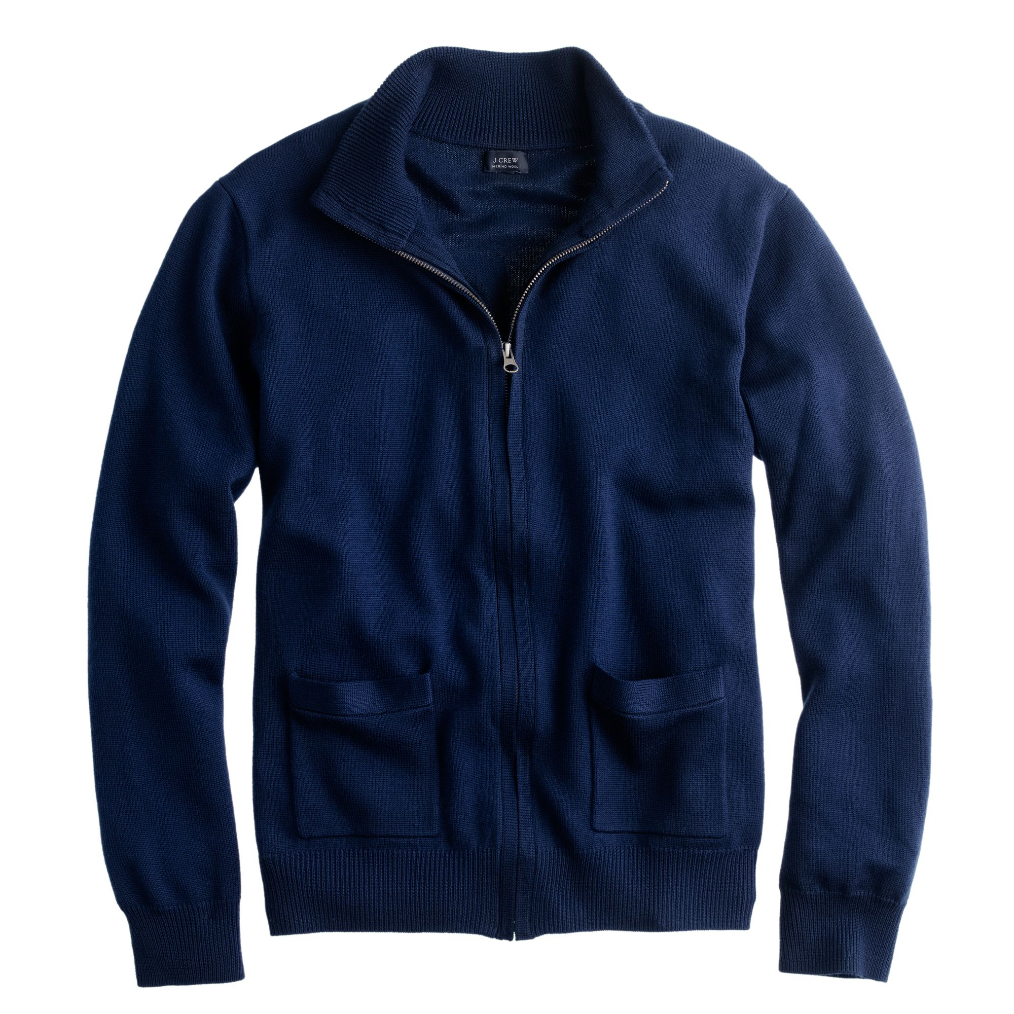 merino zip sweater