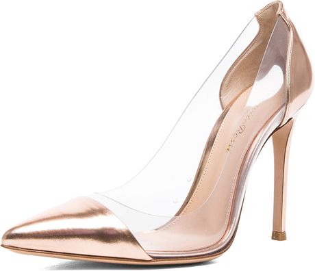gianvito rossi gold plexi