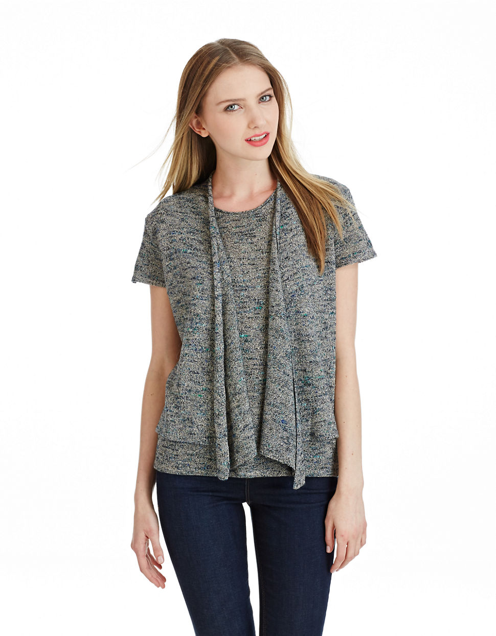 eileen fisher short sleeve cardigan