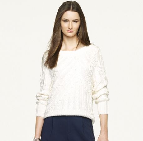 white silk sweater