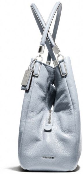 Coach Madison Small Phoebe Shoulder Bag In Leather in Gray (SILVER ... Coach Madison Small Phoebe Shoulder Bag In Leather in Gray (SILVER ...