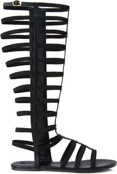 Forever 21 Sweet Life Gladiator Sandals in Black | Lyst