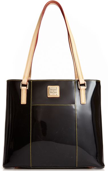 dooney and bourke patent leather shopper