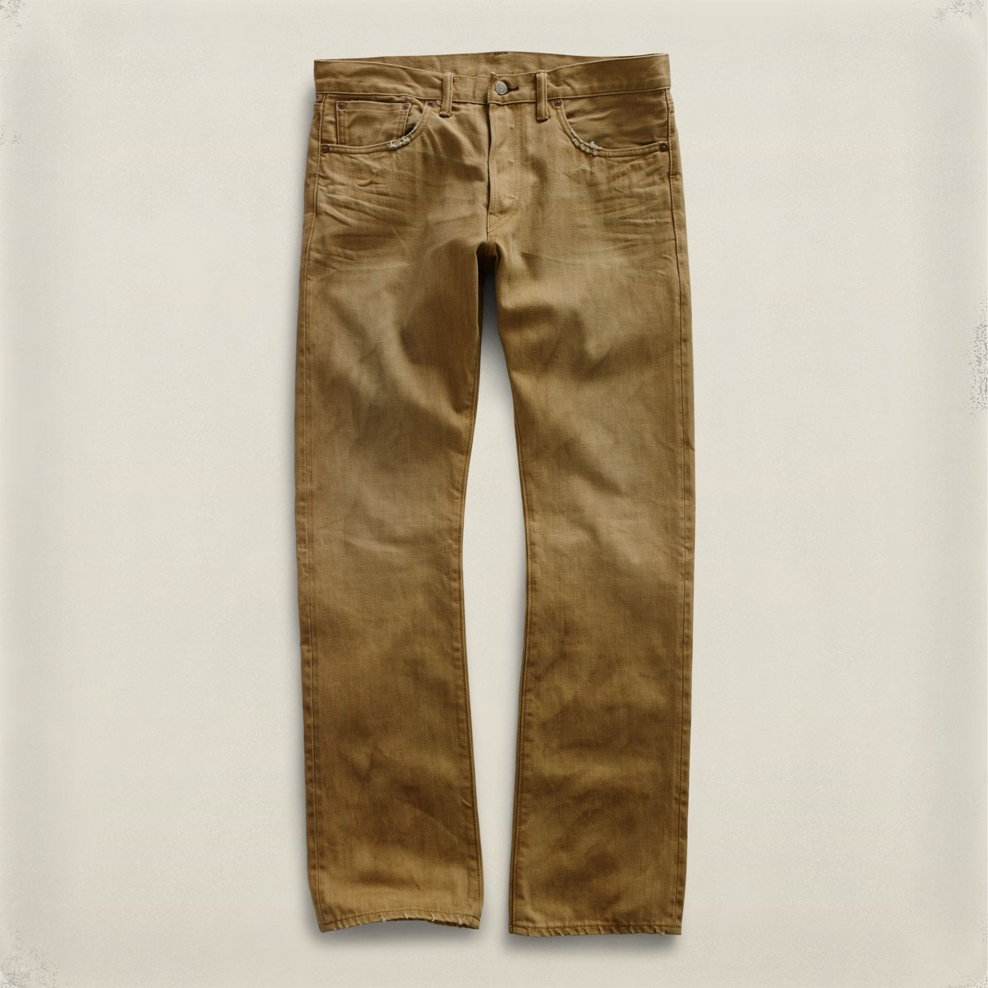 Rrl Slimfit Bootcut Jean in Brown for Men (New Light Wheat Wash) | Lyst