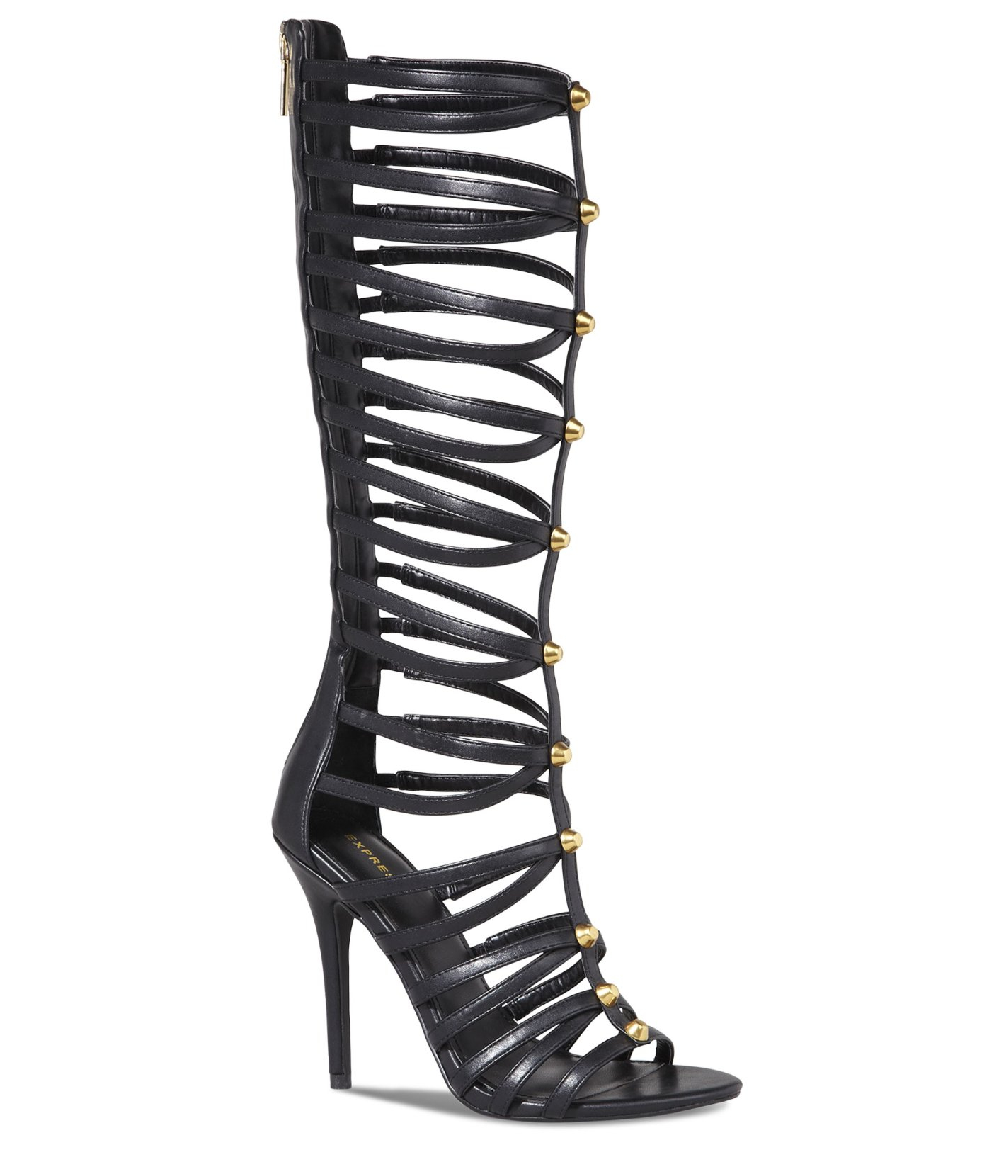 Express Tall Heeled Gladiator Runway Sandal in Black | Lyst Express Tall Heeled Gladiator Runway Sandal in Black | Lyst