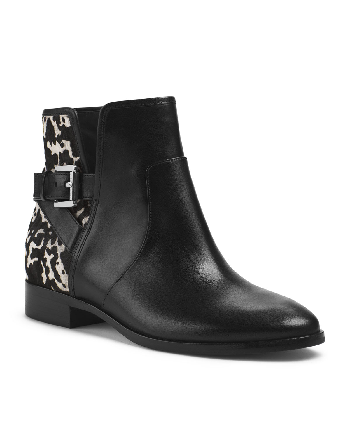 michael michael kors salem leather ankle boot
