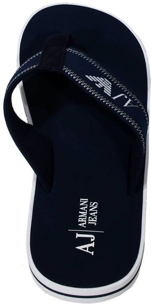 Armani Jeans Shoes Flip Flops with Logo in Blue for Men | Lyst