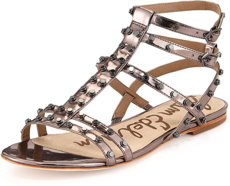 sam-edelman-silver-berkeley-metallic-studded-sandal--flat-sandals ... sam-edelman-silver-berkeley-metallic-studded-sandal--flat-sandals ...
