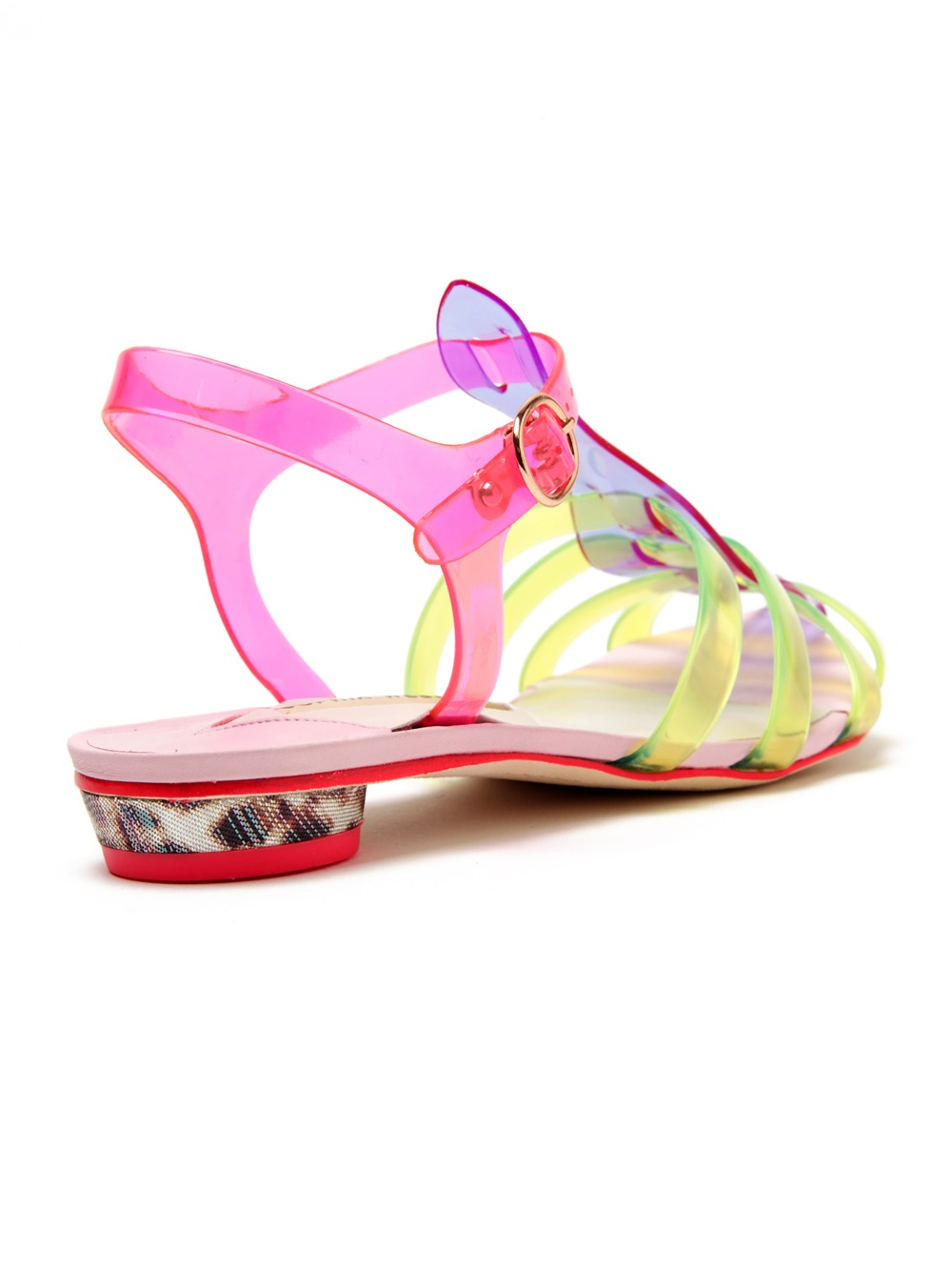 Sophia Webster Jelly Flat Sandal in Multicolor (yellow & orange) Lyst