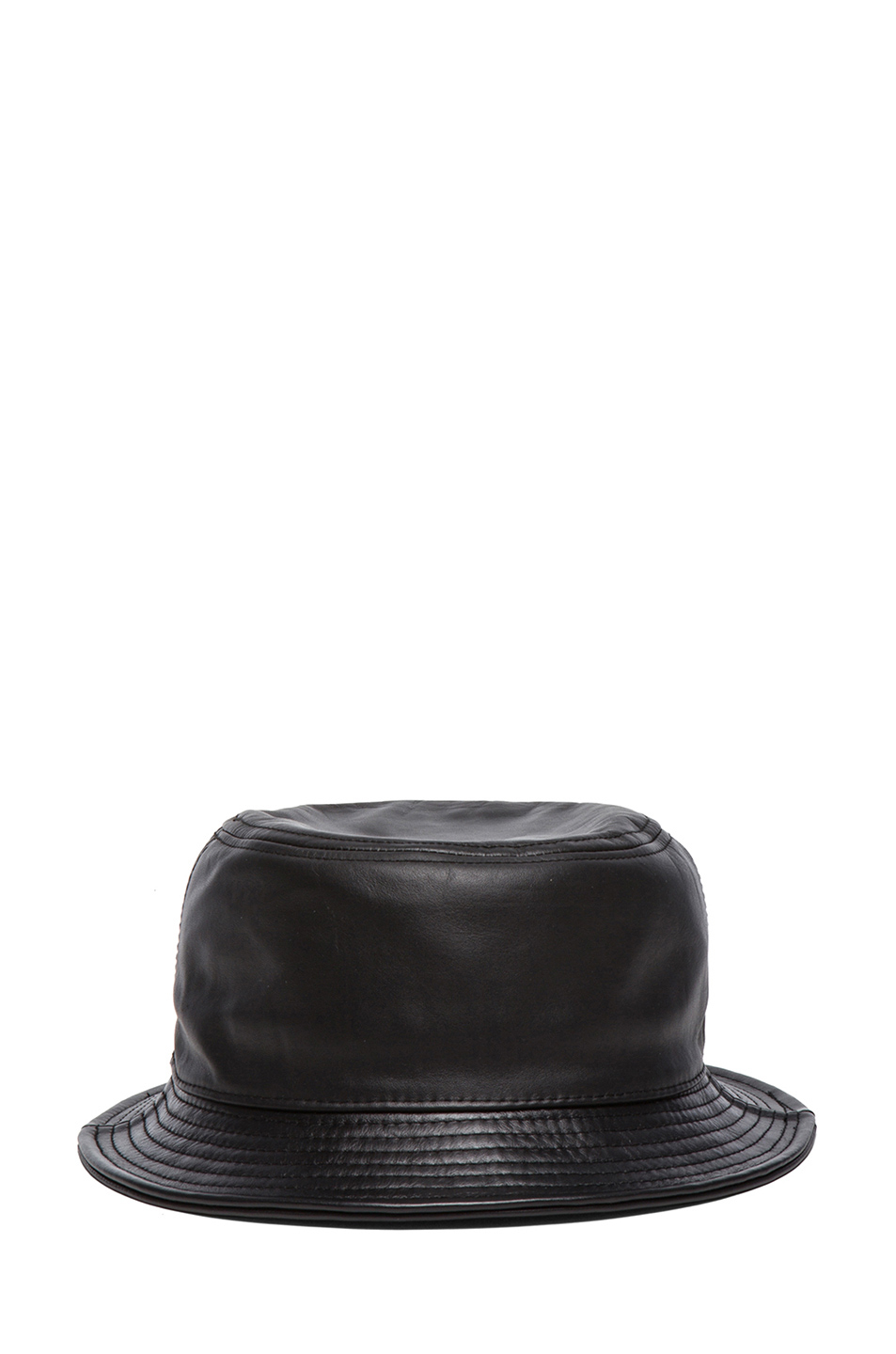 Stampd Leather Bucket Hat in Black for Men Lyst