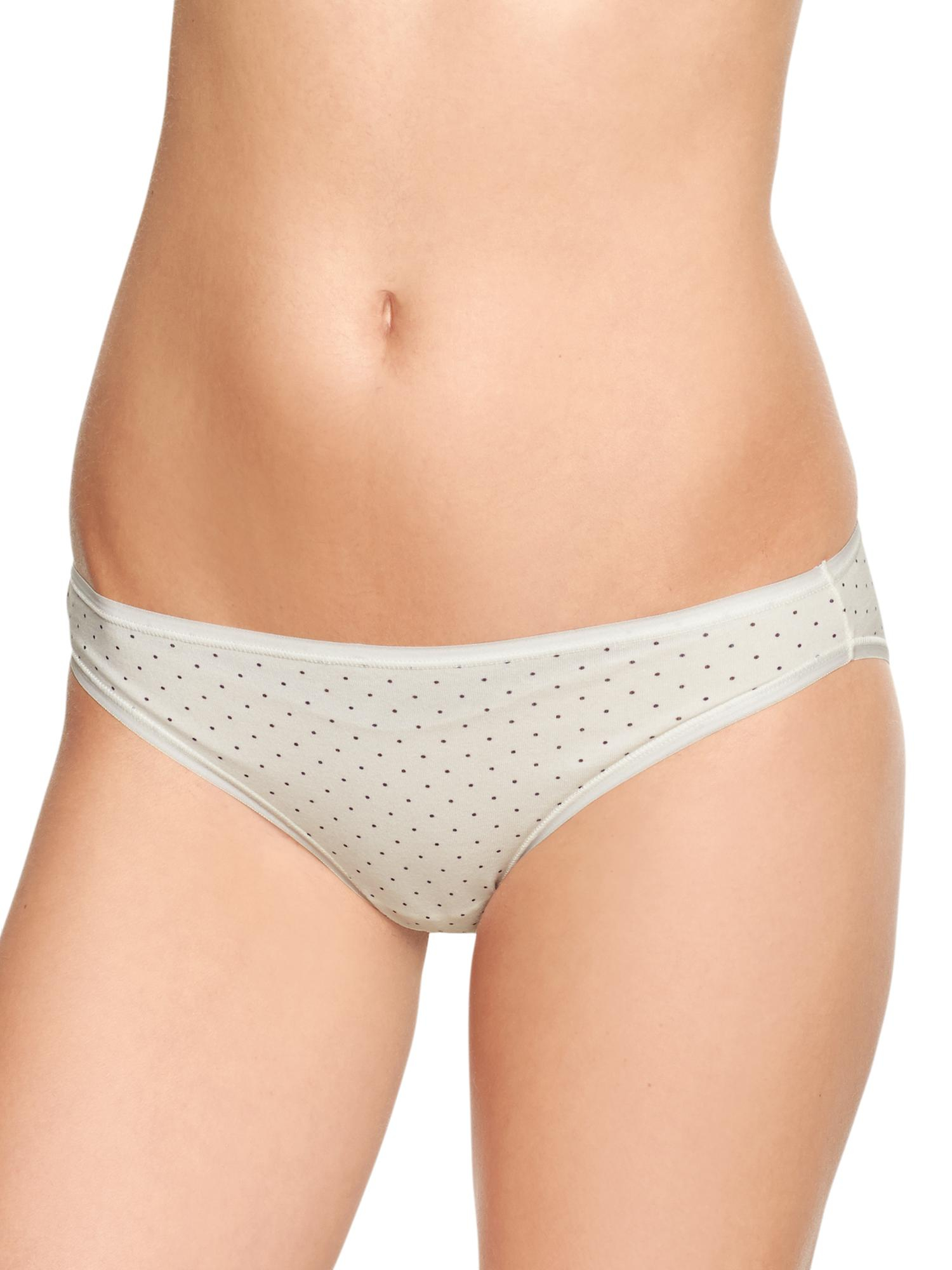 Gap Low Rise Bikini In Beige Micro Dot Milk Allure Lyst