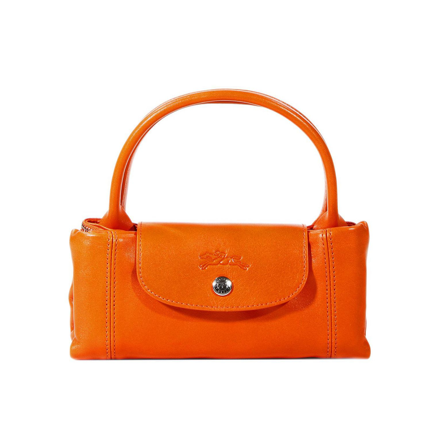 small orange shoulder bag