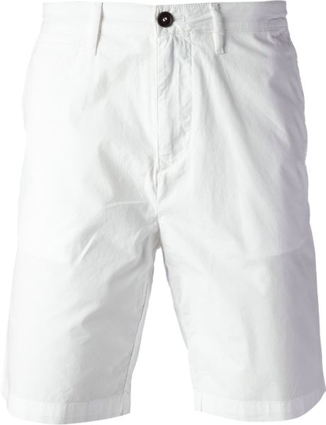 white chino shorts for men