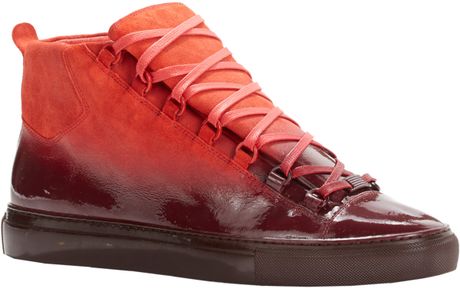 balenciaga red arena sneakers for sale