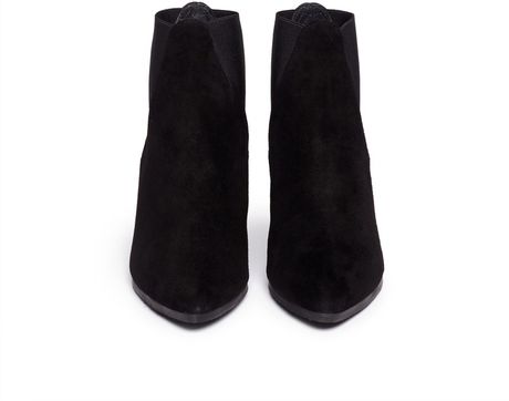 stuart weitzman laine suede chelsea boots