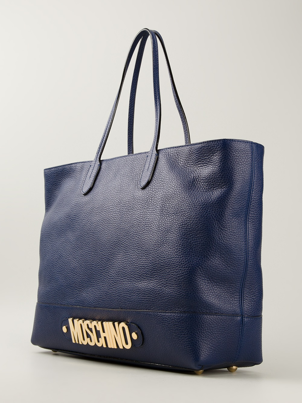 Moschino Large Tote Bag in Blue | Lyst