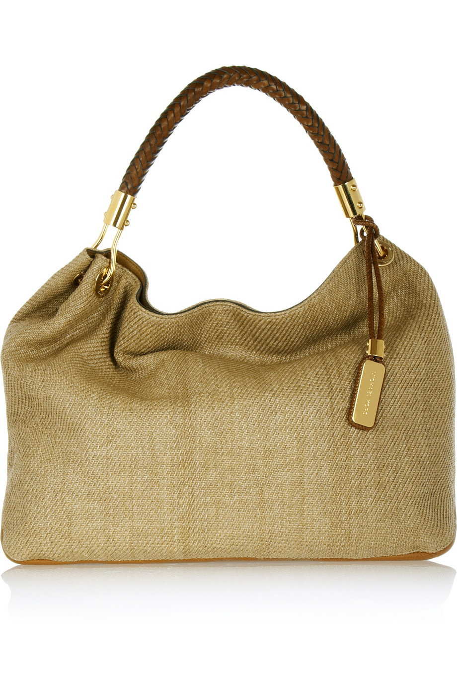 michael kors woven handbag