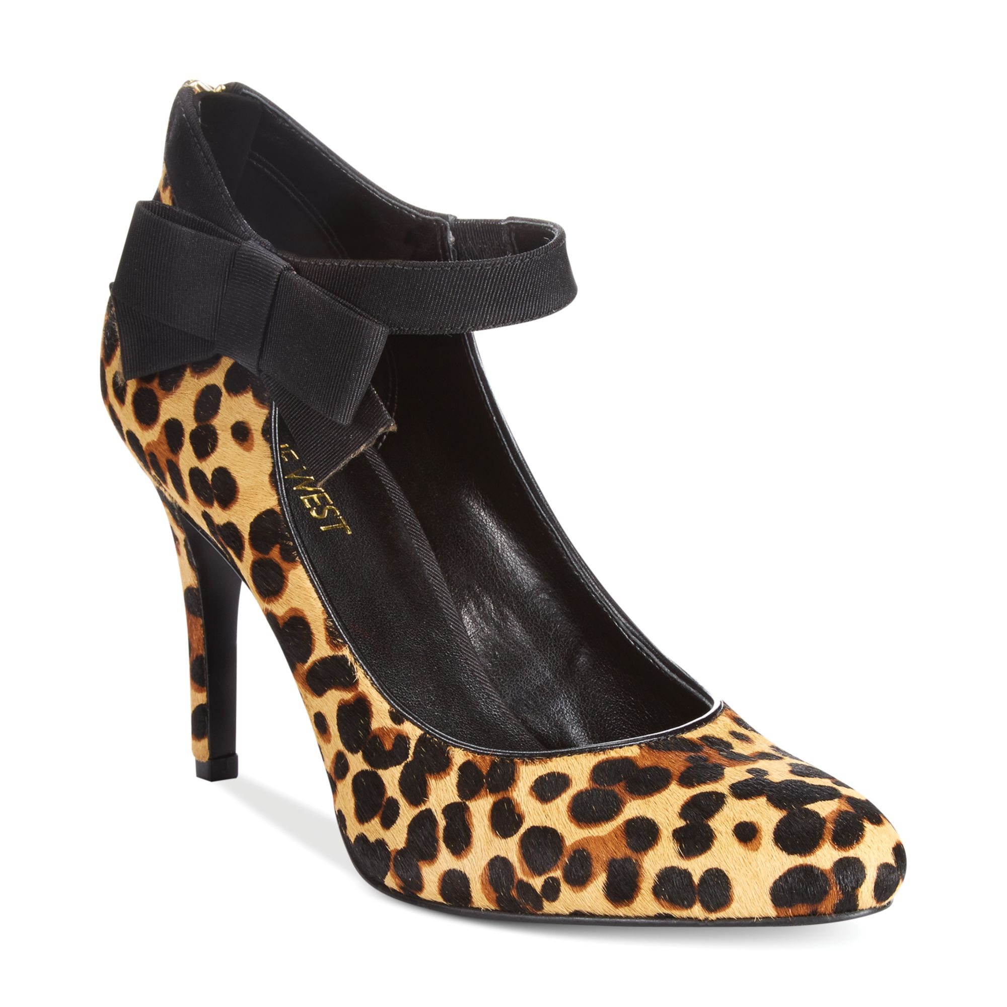 Nine West Gushing Mary Jane Pumps in Animal Lyst