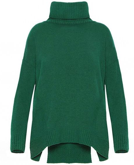 emerald green turtleneck