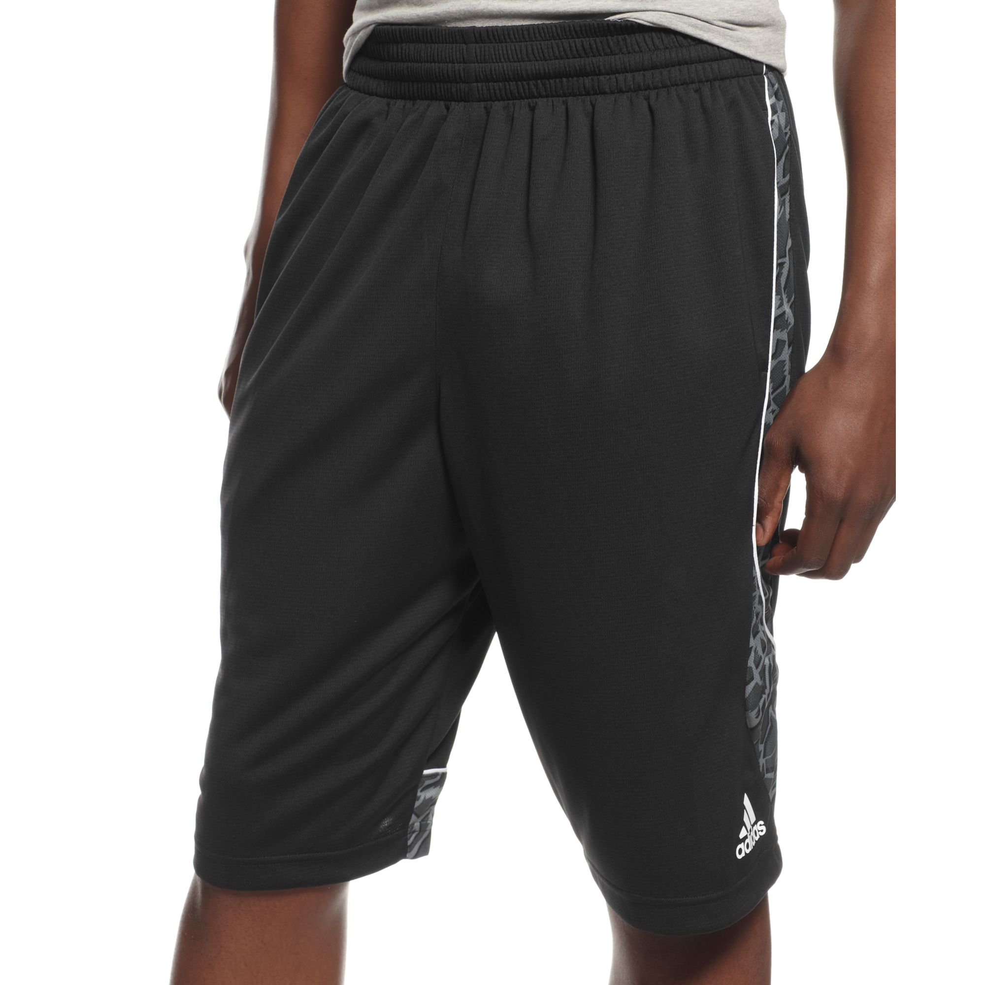 Adidas Edge Survival Basketball Shorts in Black for Men (Black/White) Lyst