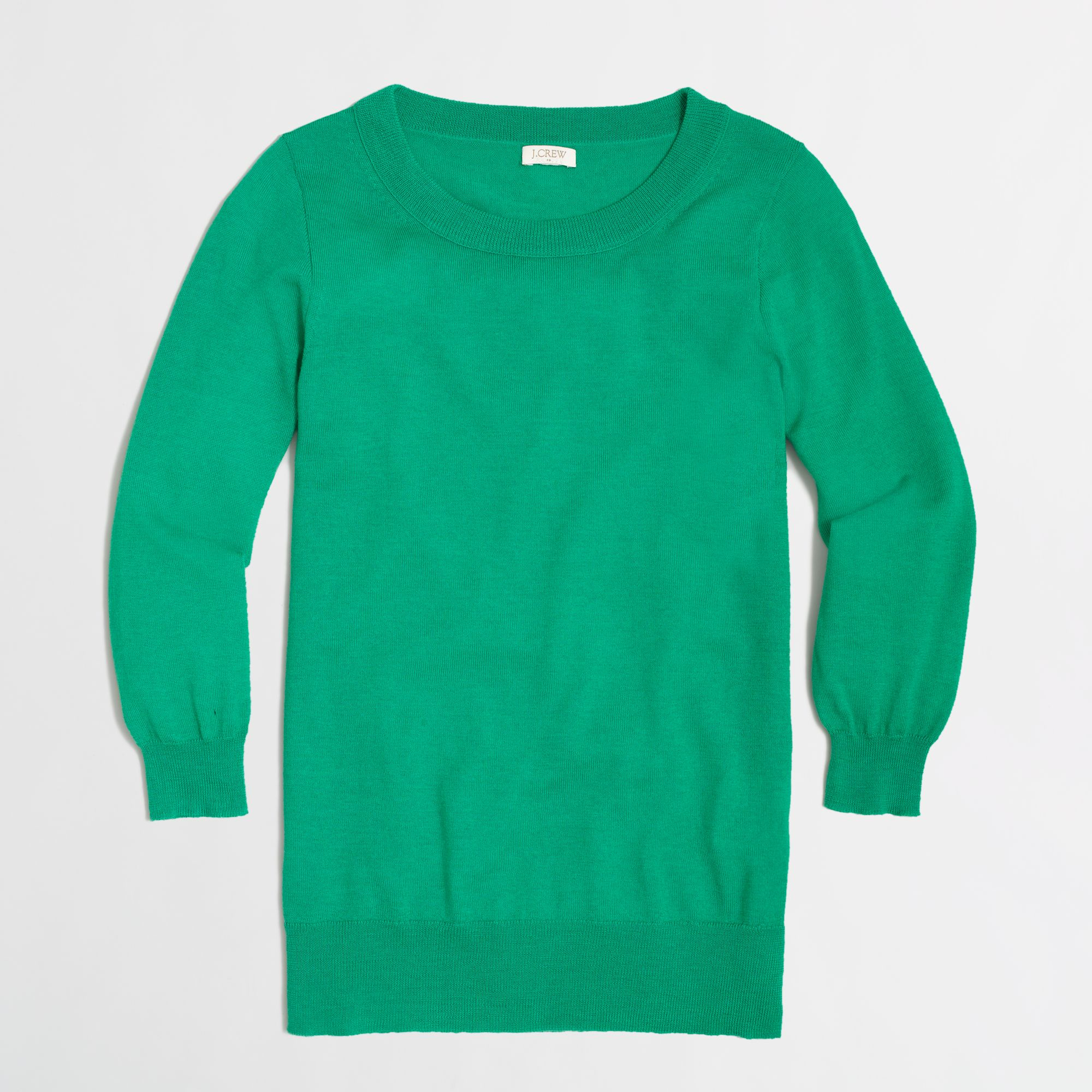J.crew Factory Merino Charley Sweater in Green (bright emerald) Lyst