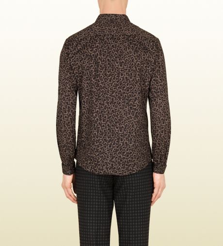 gucci animal print shirt
