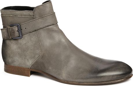 gray leather boots men