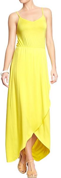 Old Navy Tulip Hem Maxi Dresses in Yellow (Lemon Pucker) | Lyst