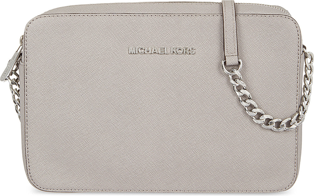 michael kors jet set tote pearl grey