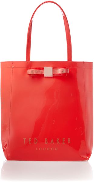 Ted Baker Red Large Tote Bag In Red Lyst 2263