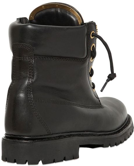 balmain taiga leather boots